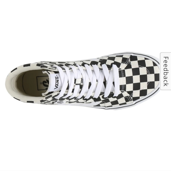 NEW Vans Filmore Hi Checkerboard Black/ Marshmallow- Multi Sizes - Picture 13 of 16